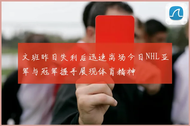 文班昨日失利后迅速离场今日NHL亚军与冠军握手展现体育精神
